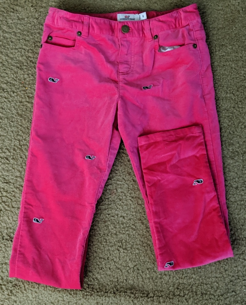 Vineyard Vines girls whale print pants EUC